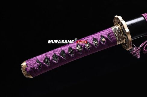 MURASAME Wakizashi Sword T10 Steel Clay Tempered Unkubi-Zukuri Real Hamon Razor Sharp in Saudi Arabia