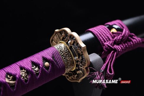 MURASAME Wakizashi Sword T10 Steel Clay Tempered Unkubi-Zukuri Real Hamon Razor Sharp in Saudi Arabia