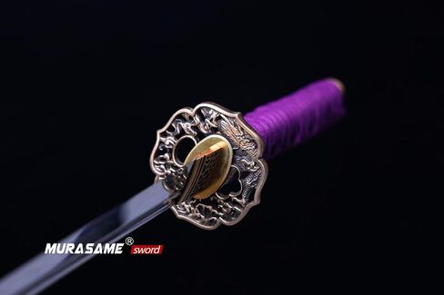 MURASAME Wakizashi Sword T10 Steel Clay Tempered Unkubi-Zukuri Real Hamon Razor Sharp in Saudi Arabia
