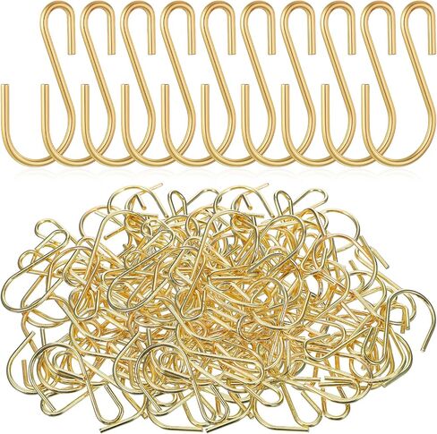 60 Pack S Hooks Small, Heavy Duty Metal Gold Mini S Hooks for DIY Crafts Jewelry Key Chain Tags in Saudi Arabia
