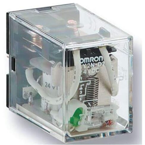 ملف OMRON LY2-0-DC12 12 VDC، DPDT (2 نموذج C)، مرحل للأغراض العامة، سلسلة LY، من خلال الفتحة in Saudi Arabia