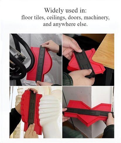 Connectable Contour Gauge (10 Inch), Gifts Ideas for Men Dad Handyman Husband Him, Shape Profile Duplicator with Lock, Outline Angle Measuring Tool, Template Tool, Tile Flooring, Scribe Edge in Saudi Arabia