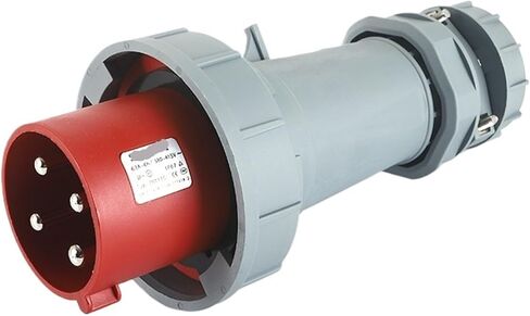Industrial Plug 4P 63A IP67 Three-Hole Waterproof European Standard 415V red PDU Data Center in Saudi Arabia