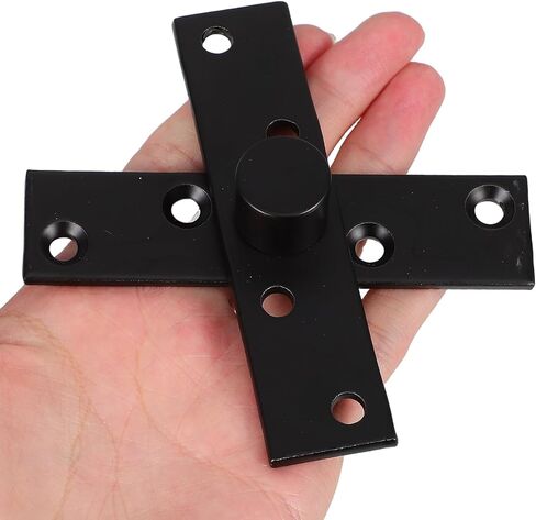 SAFIGLE Stainless Metal Full Rotation Pivot Door Hinge Heavy Duty Hidden Pivot Hinge for Wooden Doors Matte Black Finish Suitable for Home and Industrial Use in Saudi Arabia