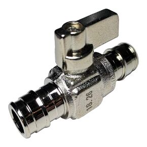 10 Pieces XFITTING Pex A Expansion F1960 1/2" Ball Valve, MINI Straight Valve, Brass