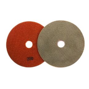 5" Electroplated Diamond Polishing Pads- 400 Grit Wet Dry Sanding for Granite Marble Concrete Ceramics Glass (5"-400 Grit-1PCS)