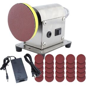 Resin Polishing Kit, Jewelry Polisher Sander w/ 7-Gear Speed Control & 25x Sandpaper, Epoxy Resin Art Crafts Coaster Polish, Wood Stone Metal Sanding Grinding Machine, Small Projects