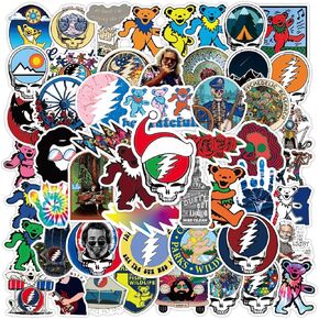 50PCS Rock Stickers,Vinyl Waterproof Stickers Laptop Skateboard Computer Hydroflask Phone Scrapbook Stickers