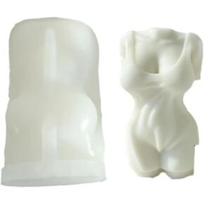 Human Body Shape Candle Mold Dressed Women Muscular Man Female Male Figures Silicone Mold for Soap Soy Wax Epoxy Resin DIY Handcraft Weeding Party Dinner Gypsum Ornaments Christmas Decoration (Male)