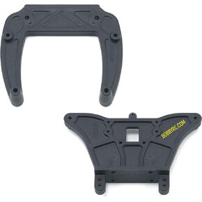 RPM Black Front & Rear Shock Tower Set For Traxxas 2wd Slash Rustler Stampede