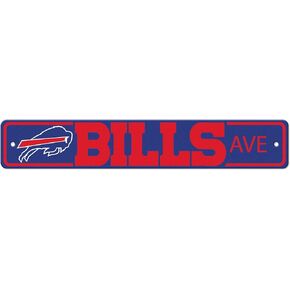 FANMATS NFL - Buffalo Bills Team Color Street Sign Décor 4in. X 24in. Lightweight