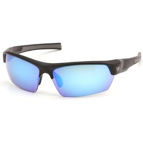 Venture Gear Tensaw Safety Glasses Black Frame Forest Gray Anti-Fog Lens