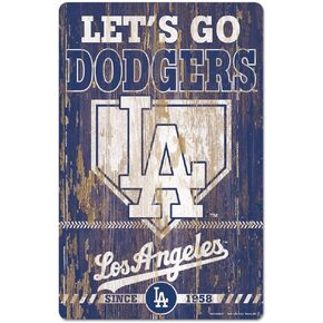 MLB Los Angeles Dodgers 11-By-17-Inch Killen Print Wood Sign