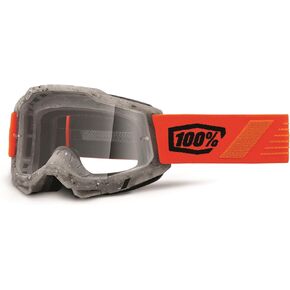 100% Accuri 2 Motocross & Mountain Biking Adult Goggles (Schrute - Clear Lens)