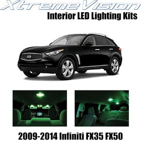 XtremeVision Interior LED for Infiniti FX35 FX50 2009-2014 (12 Pieces) Blue Interior LED Kit + Installation Tool