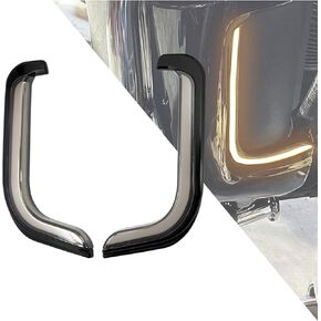 Motorcycle LED Lower Fairing Accent Lights Turn Signal Light Running Light Fit for Harley Touring Electra Glide Street Glide Road Glide Tri Glide 2008-2013 (Chrome)