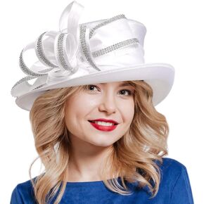 قبعات كنتاكي ديربي للنساء لحفلات الكنيسة وقبعة الزفاف مع حجر الراين in Kuwait