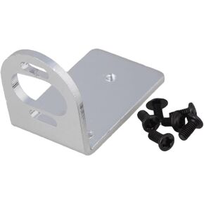 BQLZR RC Motor Base Metal Motor Mounting Holder Seat Base Silver Aluminum Alloy A580051 L Shape 380 390 Motor Adjustable Bracket Seat Holder for A959 A969 A979 k929 RC1:18 Model Car