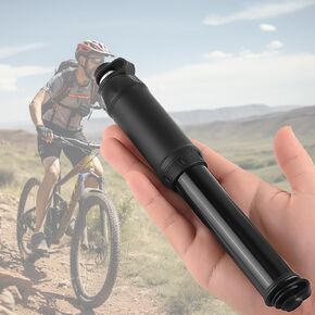 Bike Tire Pump Bike Mini Pump for Road, Mountain and BMX Bikes, High Pressure 100 PSI, Includes Mount Kit