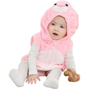 MICHLEY Unisex Baby Animal Hooded Romper Halloween Christmas Outfits for 0-24 Months in Kuwait