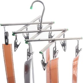 Darkroom Film Negative Drying Hanging Rack Frame Foldable Hanger Windproof 10 Clips for 35mm 120 4x5'' Film