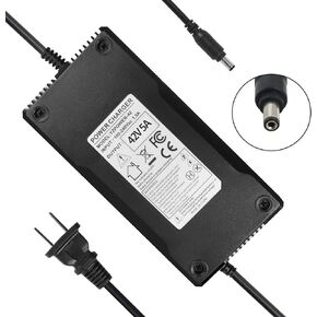 YZPOWER 42V 5A Battery Charger for Electric Bike Electric Scooter 36V Lithium Battery Pack 5.5mm 2.1mm Connector