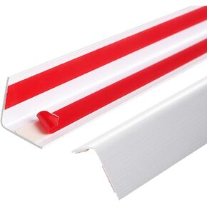 Wall Corner Protector, 2PCS Self Adhesive Corner Guards for Walls Edge Protector, 1.57''W PVC Wall Corner Stairs Baby Guard Edge Protector (35.5 in)