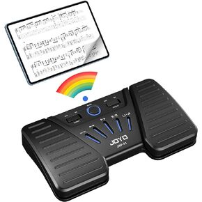 Wireless Page Tuner Pedal Buletooth Foot Pedal Music Page Turner Pedal for Phones Ipad Tablets Phone Rechargeable Hands-Free Page Turner Pedal