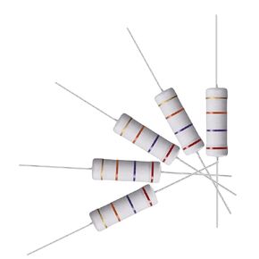 uxcell 50Pcs 27K Ohm Resistor, 5W 5% Tolerance Metal Oxide Film Resistors, Axial Lead, Flame Proof for DIY Electronic Projects and Experiments