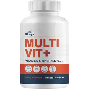 Multivit+ Athlete's Multivitamin - Whole Food-Sourced Nutrients, Supports Performance & Muscle Health, 90 Day Supply