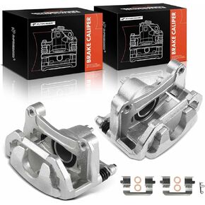 A-Premium Disc Brake Caliper Assembly with Bracket Compatible with Select Nissan Models - Maxima 2009-2020 V6 3.5L, Sentra 2009-2012 L4 2.5L - Front Driver and Passenger Side, 2-PC Set