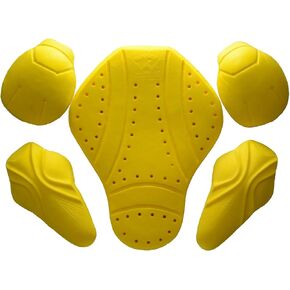 Milwaukee Leather MP7908 5-PC CE-Approved Motorcycle Armor for Shoulder, Elbow and Back| Armor for Motorcycle Jacketss - One Size