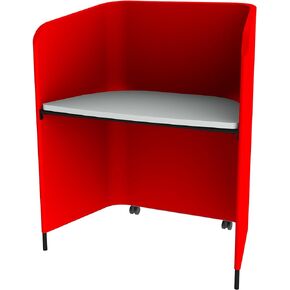 Learniture Gray Workstation Privacy Carrel Study أو Work Pod in Kuwait