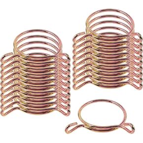 Glarks 30Pcs 33MM Fuel Line Hose Clamps Tube Spring Clips Clamps Set for Auto Motorcycle (33MM)
