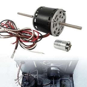Condenser Fan Motor 115V 3.4A for Coleman 7184-0156 7184-0432 1468-306 1468-3069 7855MVA-A11U 8333 Series for Fasco D1092, 1/3HP 1675RPM 2-Speed