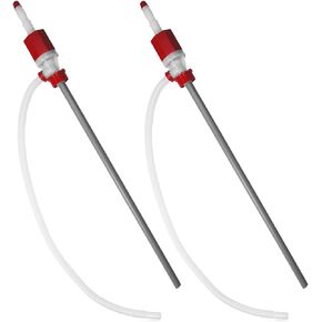 2 Pack | TERAPUMP Food Grade BPA Free Emergency Survival Disaster Fast Speed Drum Siphon Drinking Water Pump