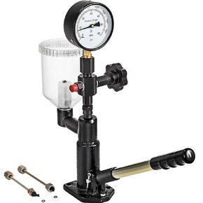 Vevor 400Bar 6000PSI Diesel Fuel Injector Tester Diesel Injector Nozzle Tester with Dual Scale Gauge to Adjust Injector Nozzle Pressure and Testing Diesel Injector Nozzle Pop Pressure Tester