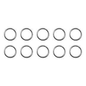 US STAINLESS 10 Pieces Stainless Steel 316 Round Ring Welded 1/8" x 1" (3mm x 25mm ID) Marine Grade
