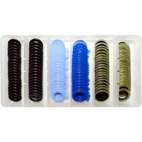120PCS 6 Sizes Oil Drain Plug Gaskets Assortment Kits, Fit M12 M14 For FORD, replace 097-119, 097-139, 097-116, 097-118, 097-021, 097-025