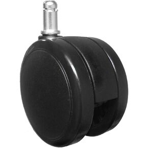 3" (75mm) Extra Large Replacement Office Chair Caster Rollers - "Soft" Wheels for Hard Floors (Set of 5) - S5111