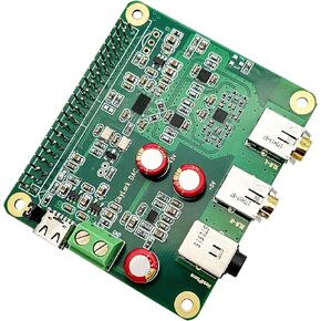 Raspberry Pi HiFi DAC Pro Hat ES9038Q2M Audio Card PCM DSD Lossless High Resolution Digital-to-Analog Converter Adapter for Raspberry Pi 5 4 3B+ 3B Zero w Zero