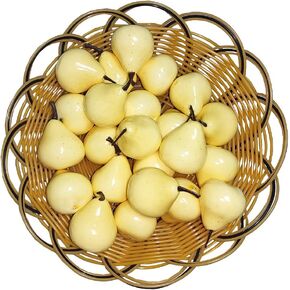 Artificial Mini Pear Fake Plastic Strawberries Fruits Festival Decoration Orangees 20 Pcs