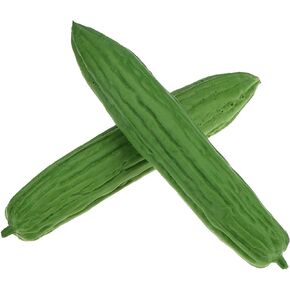 2 PCS Artificial Lifelike Green Cucumber Fake Realistic Plastic Vegetable Decoration Home Kitchen Faux Props Ornament Party Festival