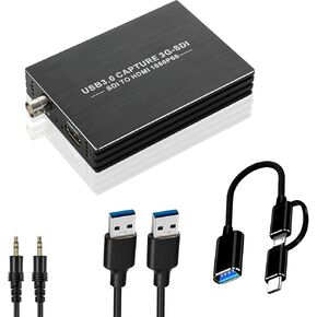 VGA Capture Card, VGA to USB Capture Device with VGA Loopout, Mic Input Support HD 720P Video for Gaming, Streaming, Teaching, Video Conference, Live Broadcasting in Saudi Arabia