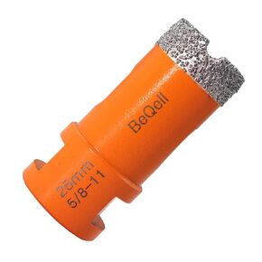 Porcelain Tile Diamond Drill Bits Set,BeQell 2pcs 1/4" 6mm Hex Shank Quick Change Dry Diamond Hole Saw Core Drill Bit Kit for Quartz Ceramic Stone Granite Marble