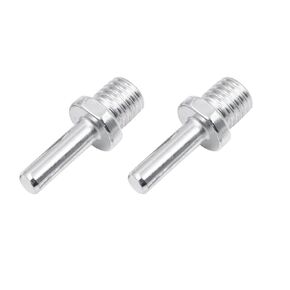 2PCS Core Drill Adapter 3/8 Round Shank to 5/8-11 Thread Angle Grinder Polisher Connecting Rod for Drilling and Grinding Concrete Glass Granite