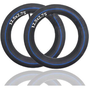 (2-Pack) 12.5-2.75 Inner Tube Replacement for Razor Dirt Rocket MX350 MX400, X-Treme X-560, eZip E-500 E-750 E-900 E-1000 Heavy Duty Replacement Electric Scooter Tire Tubes Straight Valve