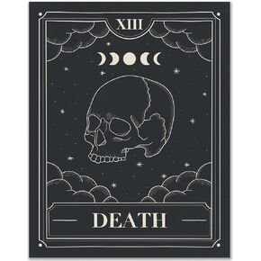 8x10 Death Tarot Card Poster/Witch Wall Decor/Tarot Wall Decor/Major Arcana Poster/Spiritual Poster/Occult Print/Skull Poster/Living Room Decor/Bedroom Decor/Home Wall Decor in Kuwait