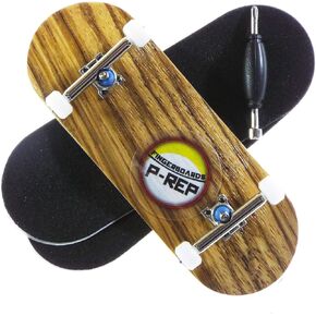 P-REP V2 PRO Performance Complete Wooden Fingerboard with Urethane Wheels - Zebra 34mm