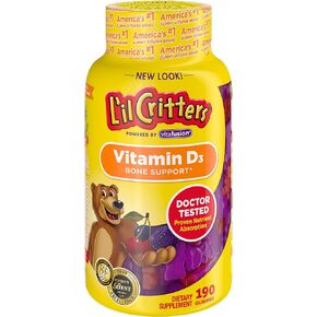 L'il Critters Vitamin D Gummy Bears, 190 Count
